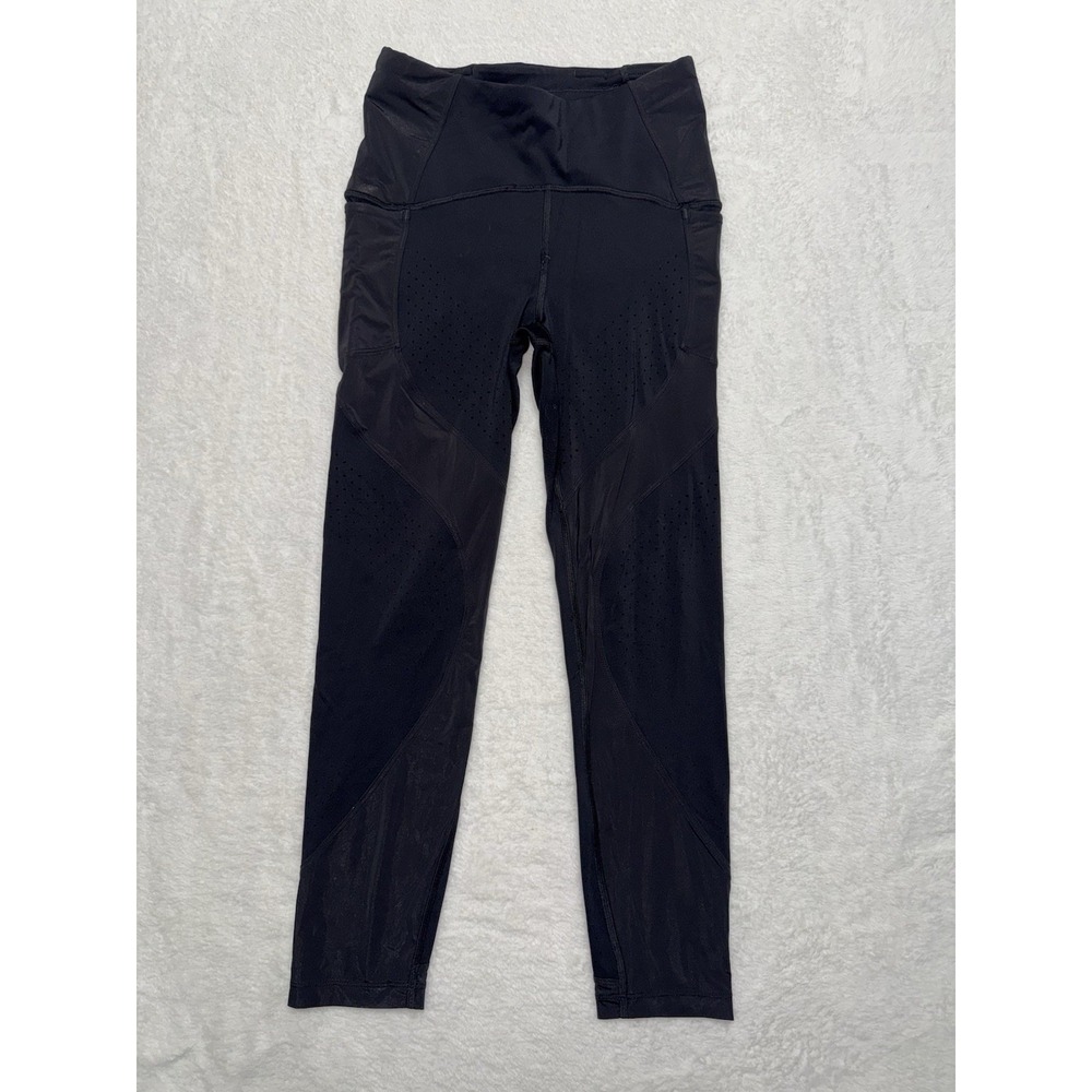 Lululemon Womens Bootcamp Ready Tight Black Fitness Athletic Yoga Size 4